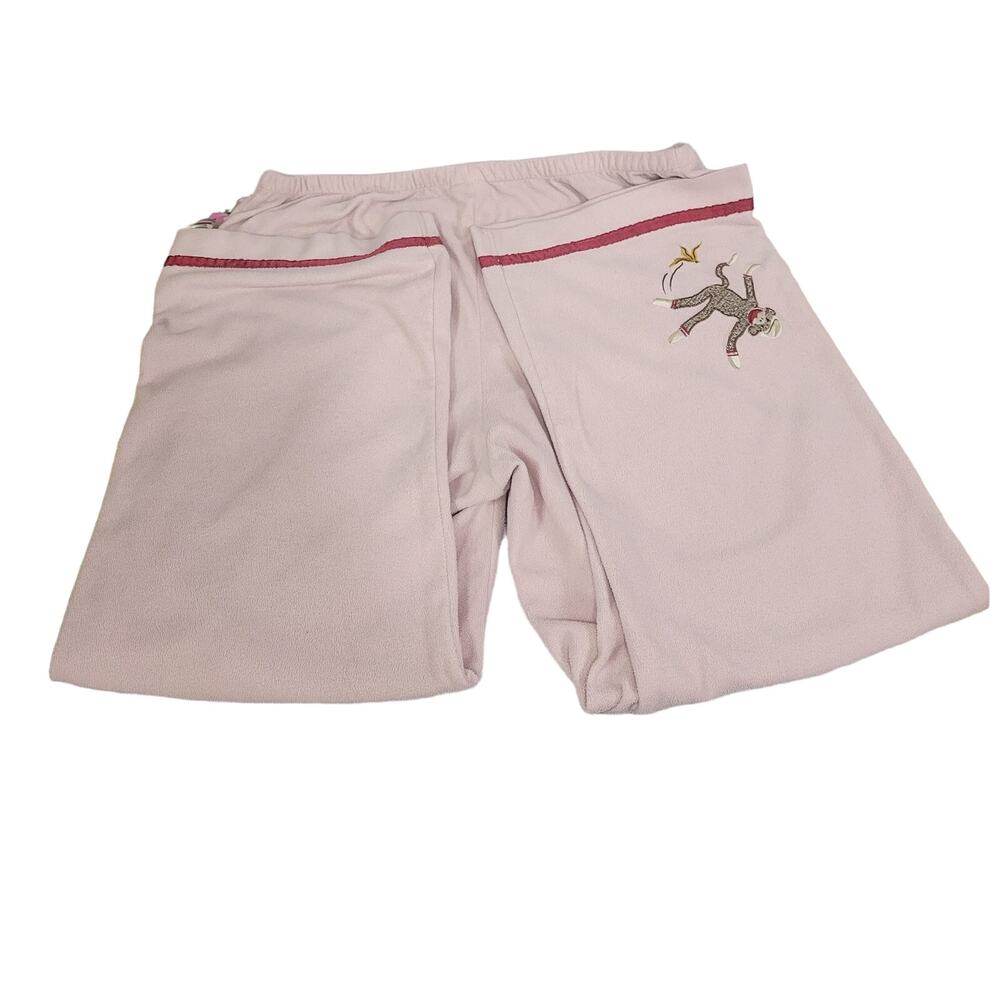 Nick & Nora Vintage Pajama Bottoms Pink Sock Monkey Size XL - Picture 7 of 7